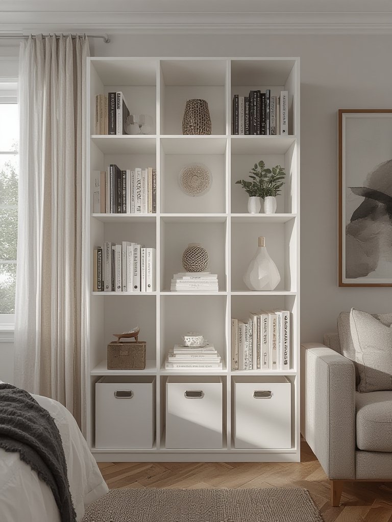 bookshelf white in action