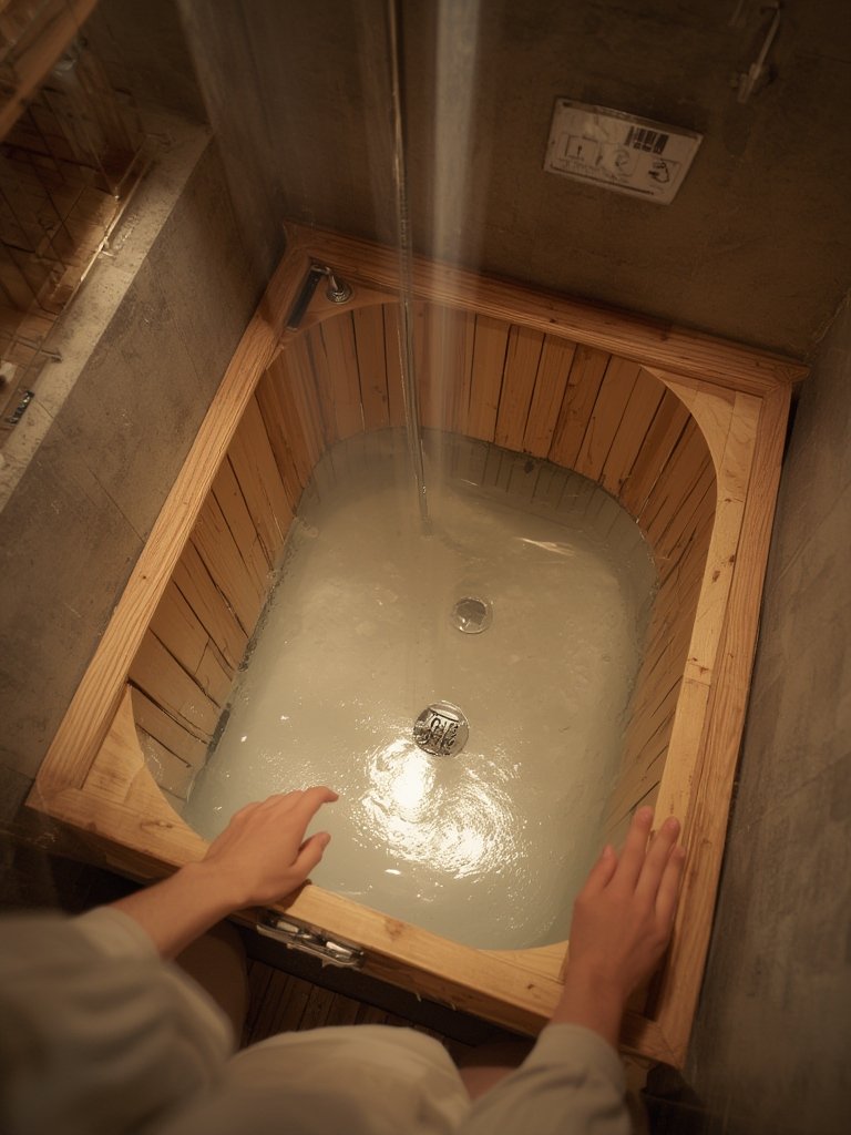 Japanese soaking tub small bathroom - Illustration 2