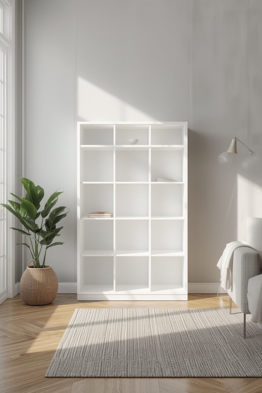 bookshelf white product view
