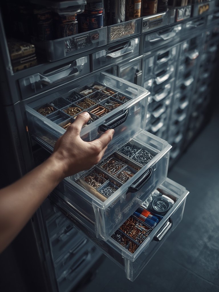 storage cabinet in action