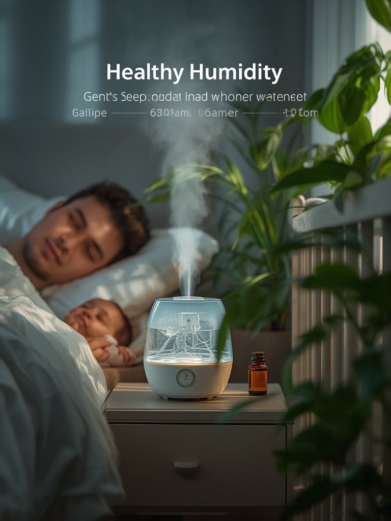 smart humidifier in action