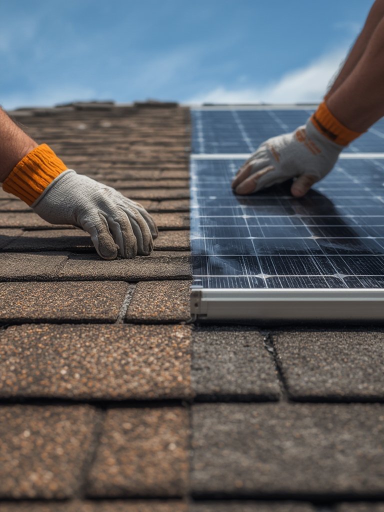 solar roof shingles vs panels - Illustration 2