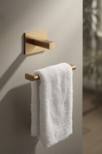 Champagne Bronze Hand Towel Holder for a luxurious bathroom look