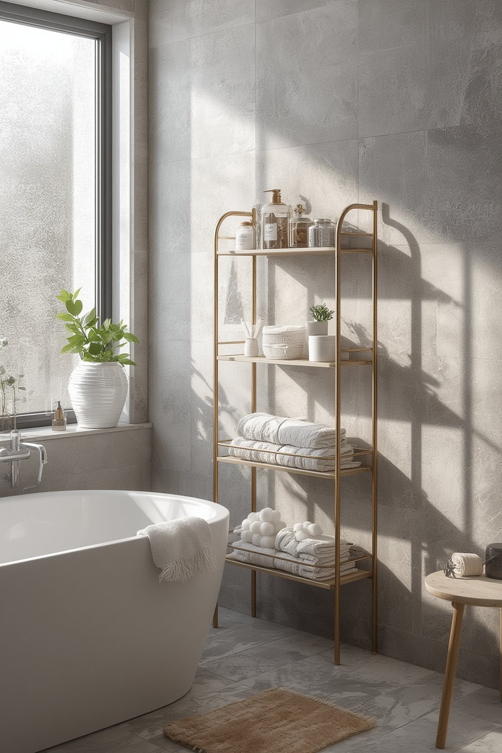 bathroom shelf product view