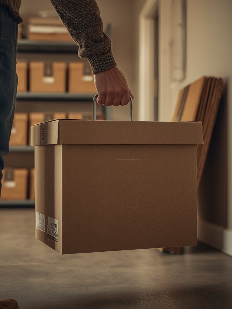 Bankers Box 12 Pack Standard Duty File Storage Boxes, Standard Assembly, Removable Lid, Letter/Legal (0071301) in action