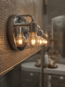 Bathroom Vanity Light Contemporary Polished Chrome Dimmable for Renovation