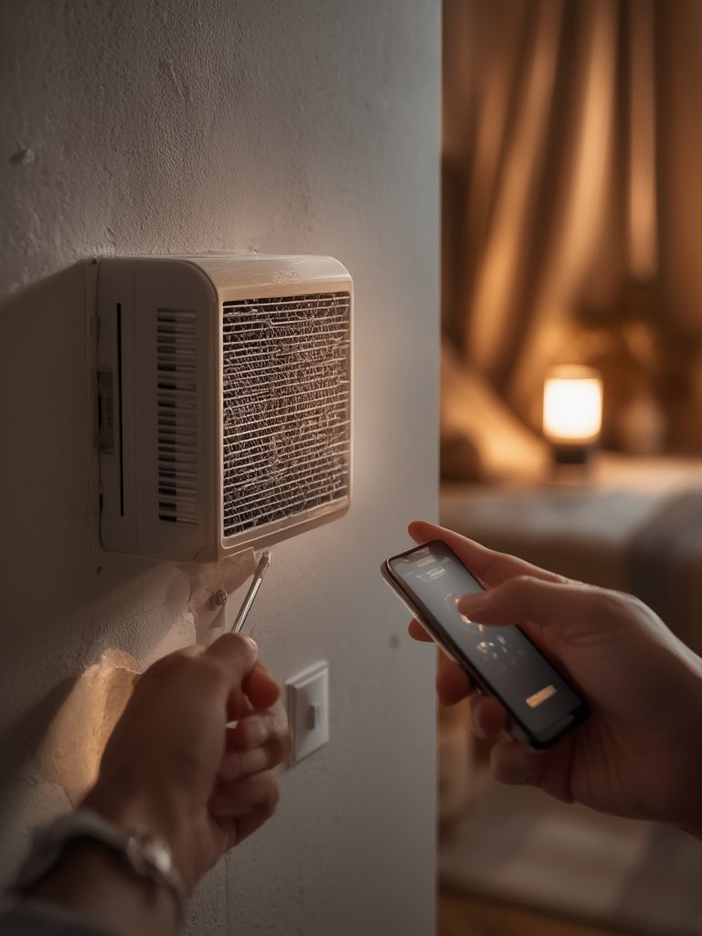DREO Smart Wall Heater in action