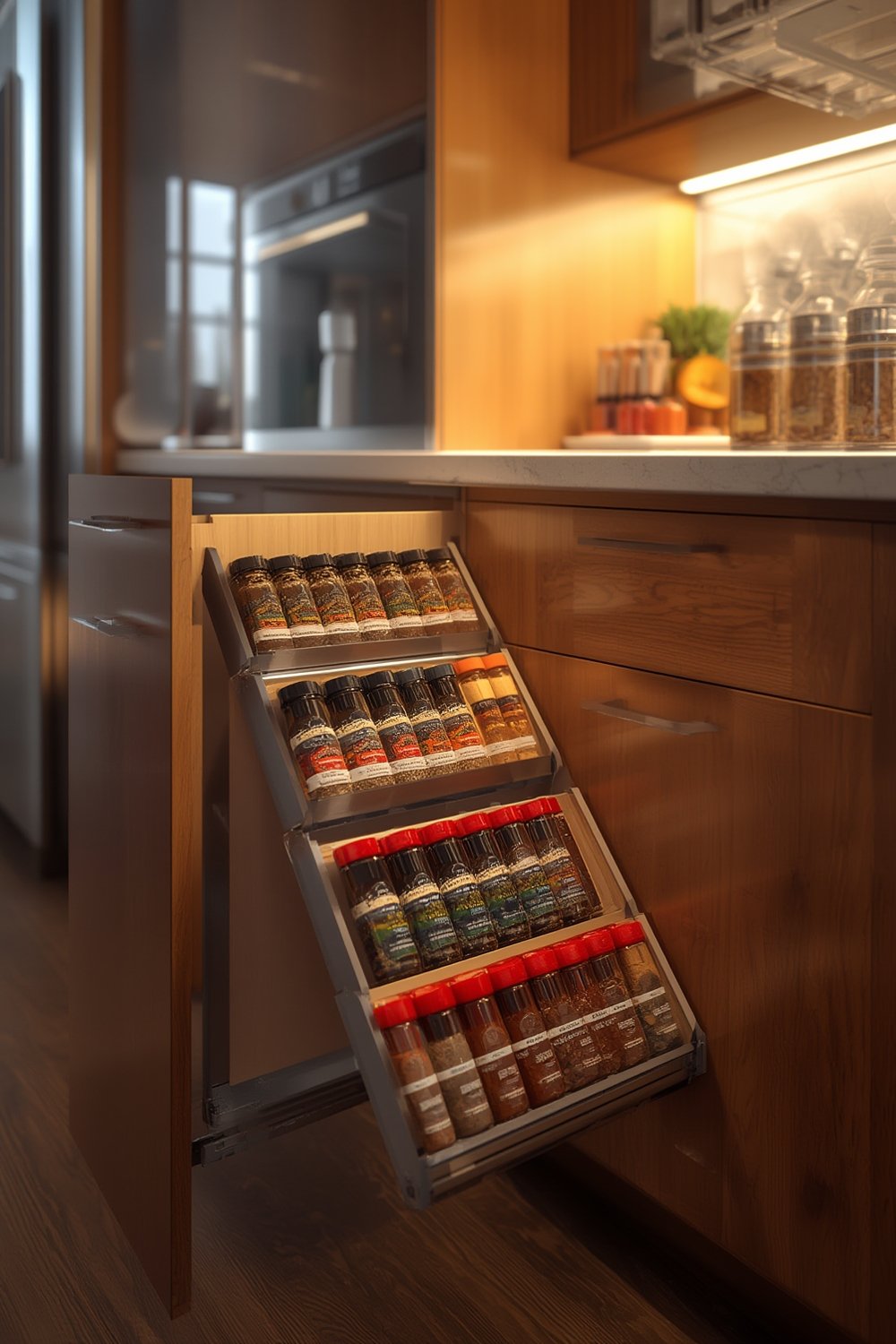 pull out spice rack organizer - Illustration 1