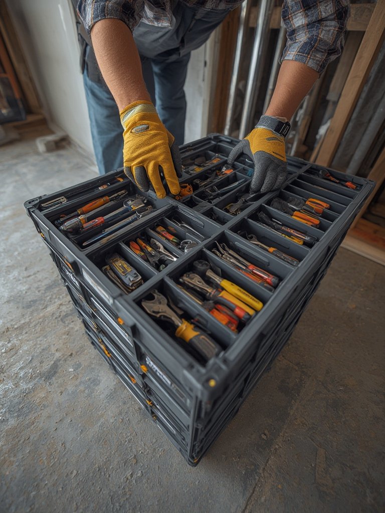 tool organizer in action