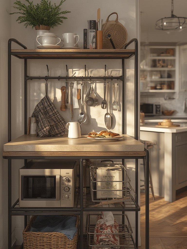 bakers rack in action