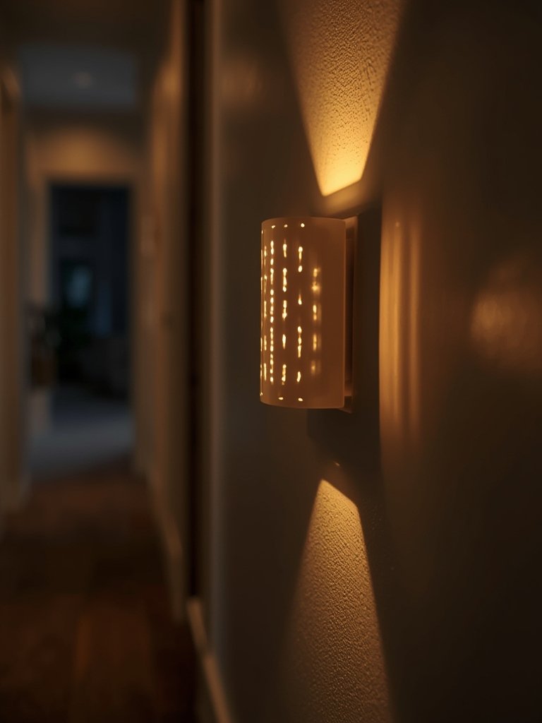 dimmable sconce in action