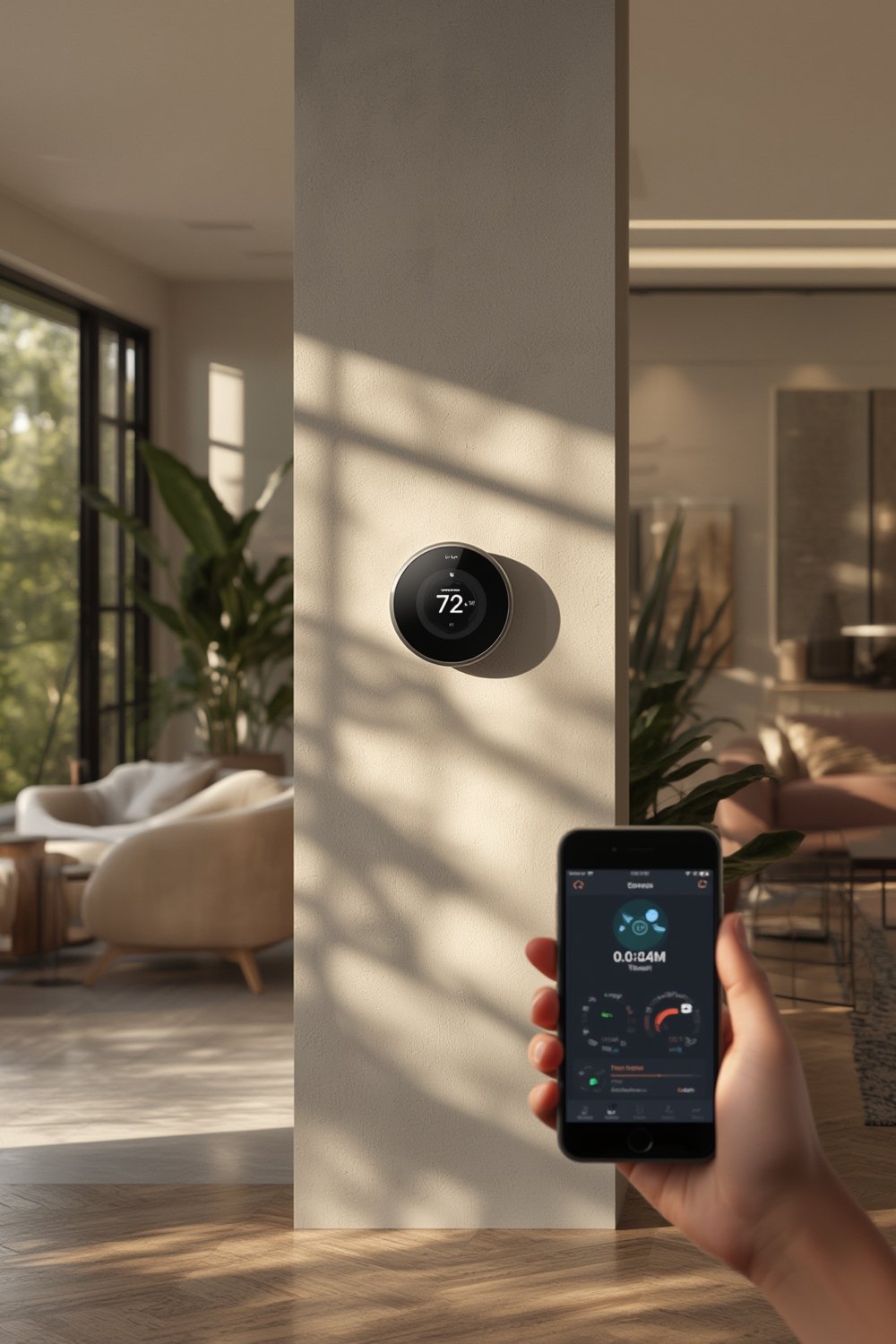 smart thermostat product view