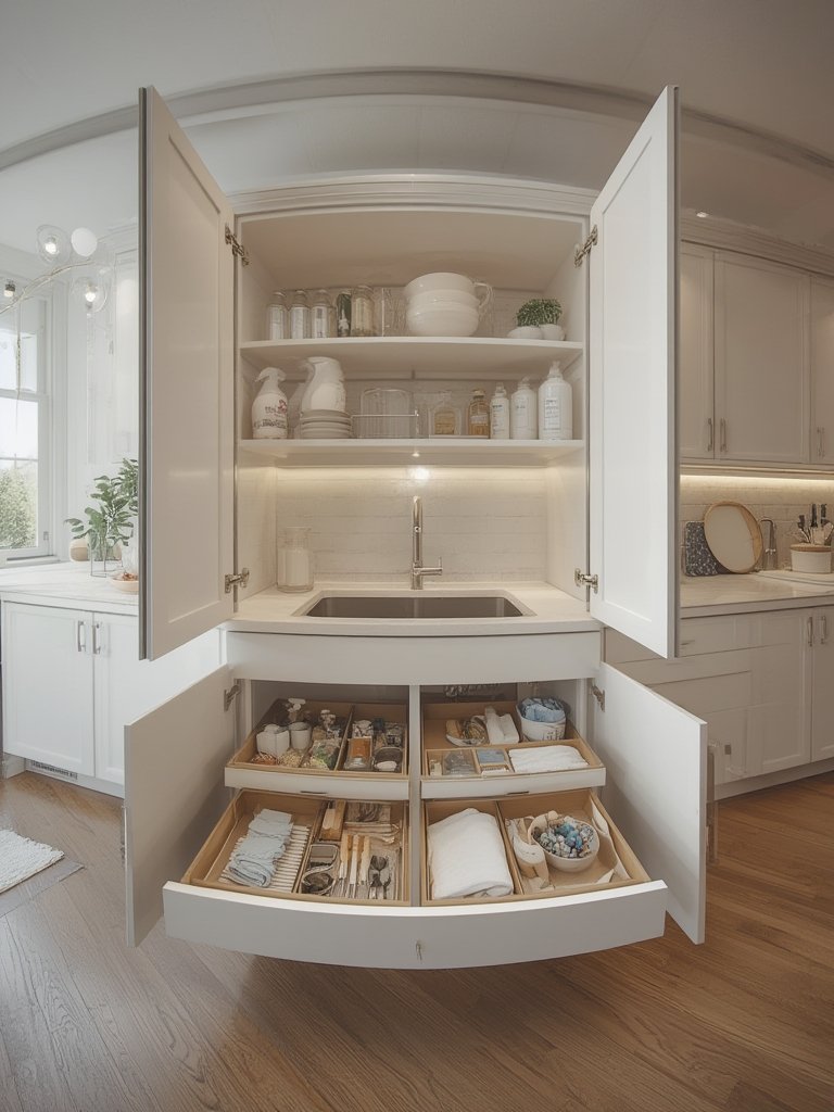 under sink organizer with drawers - Illustration 3