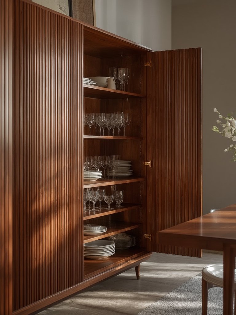 fluted sideboard in action