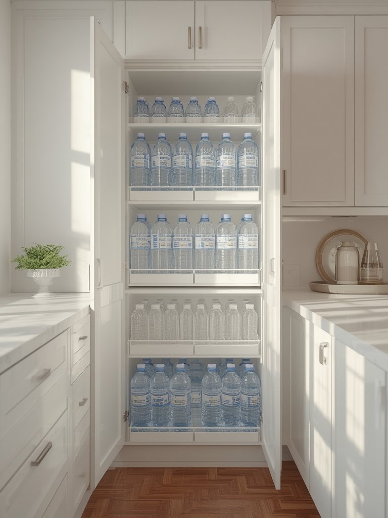 water bottle organizer for cabinet - Illustration 3