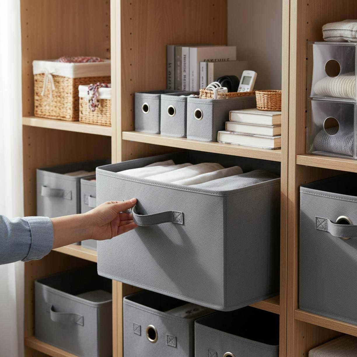 storage cubes in action