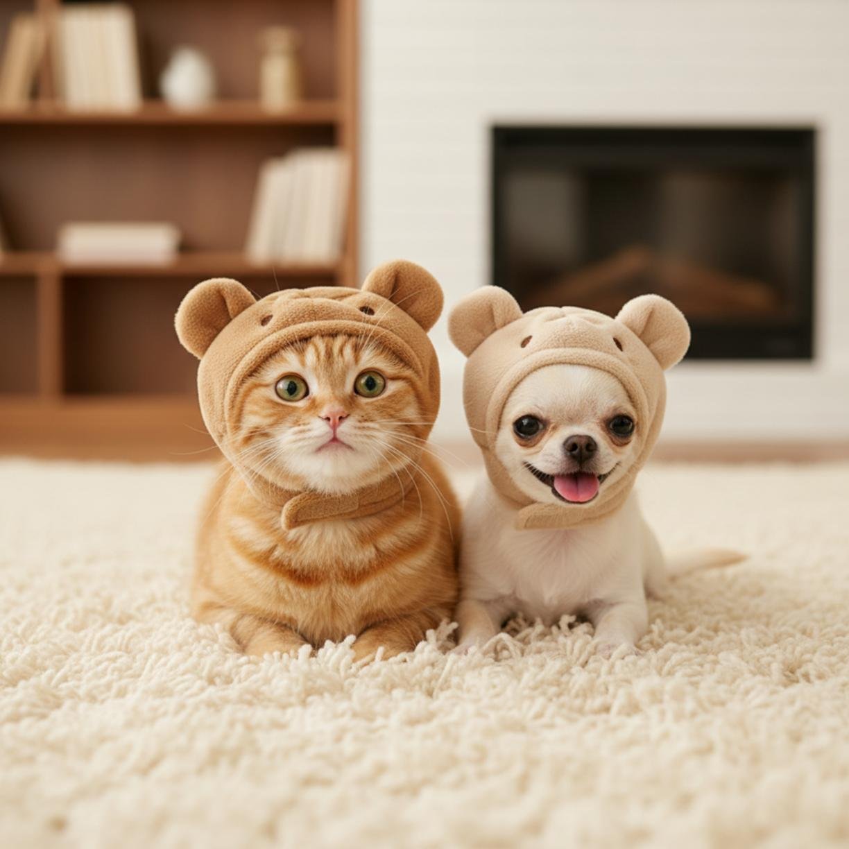 cat costume in action