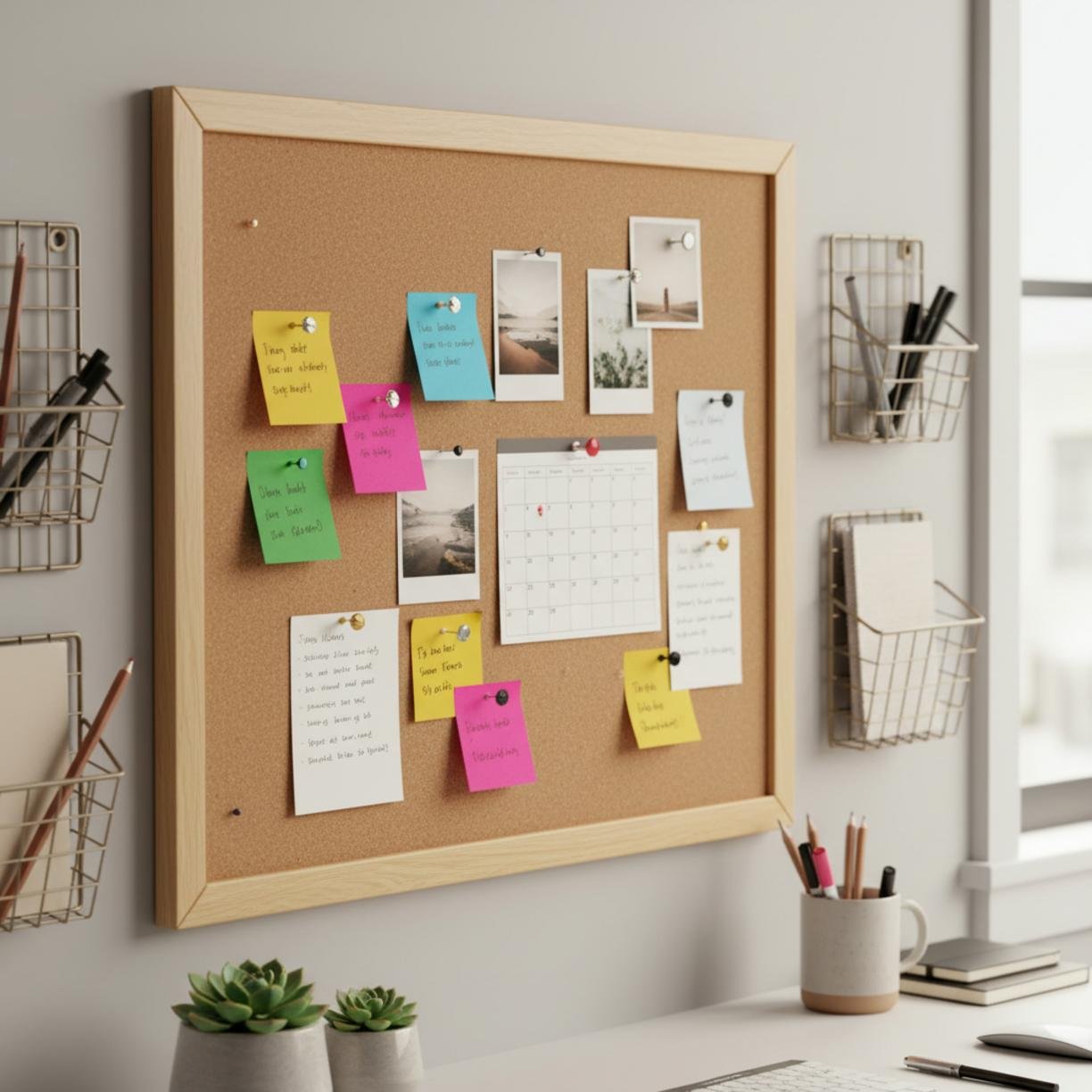 cork board in action