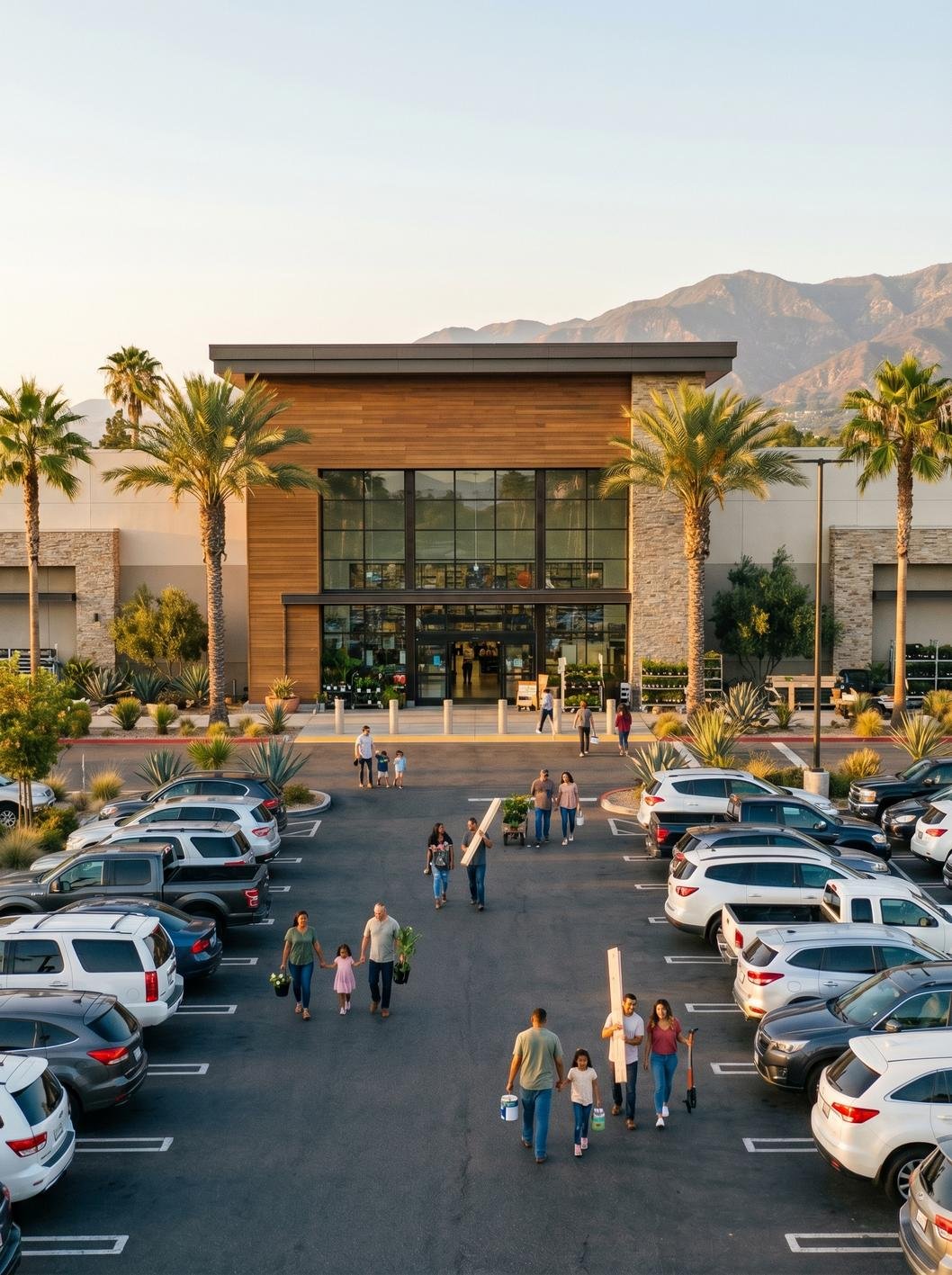 Informational: User wants to find Lowe's Home Improvement store locations, services, and offerings in Upland, CA.