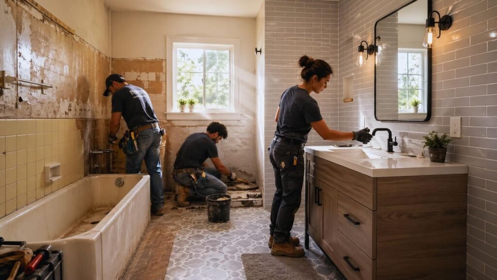Transactional: User is searching for cost-effective bathroom remodeling services in their local area.