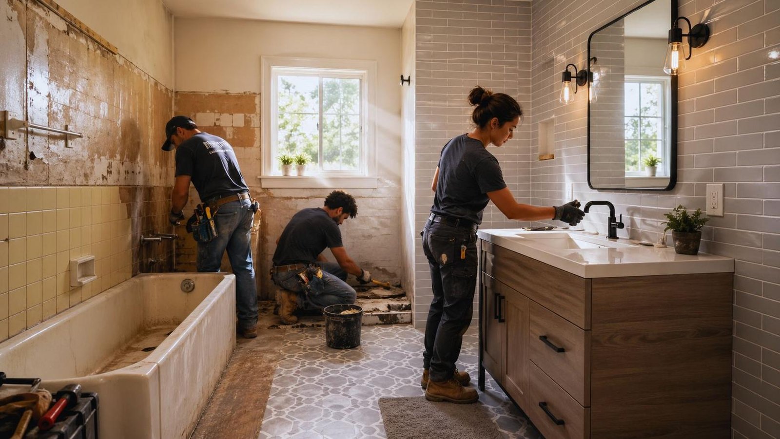 Transactional: User is searching for cost-effective bathroom remodeling services in their local area.