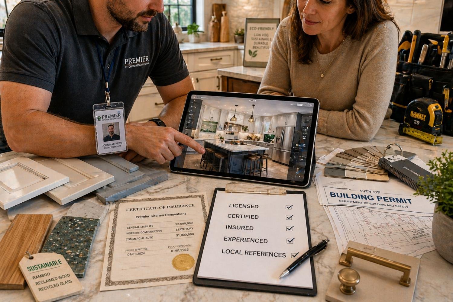 Transactional: User wants to find and hire local kitchen renovation companies.
