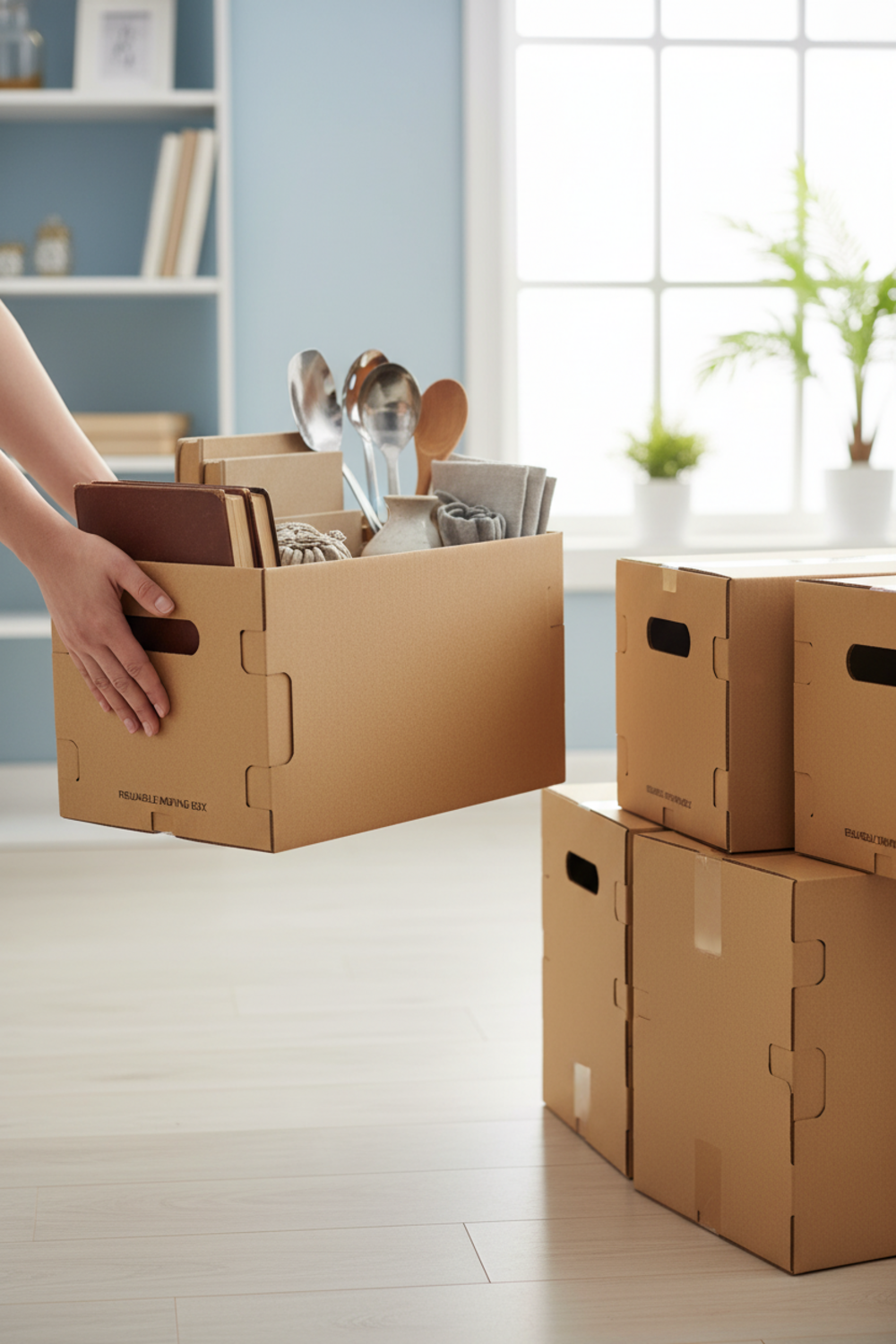 moving box in action