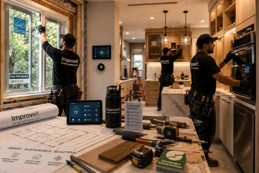 Informational: User wants to discover home remodeling services and ideas offered by Improveit.