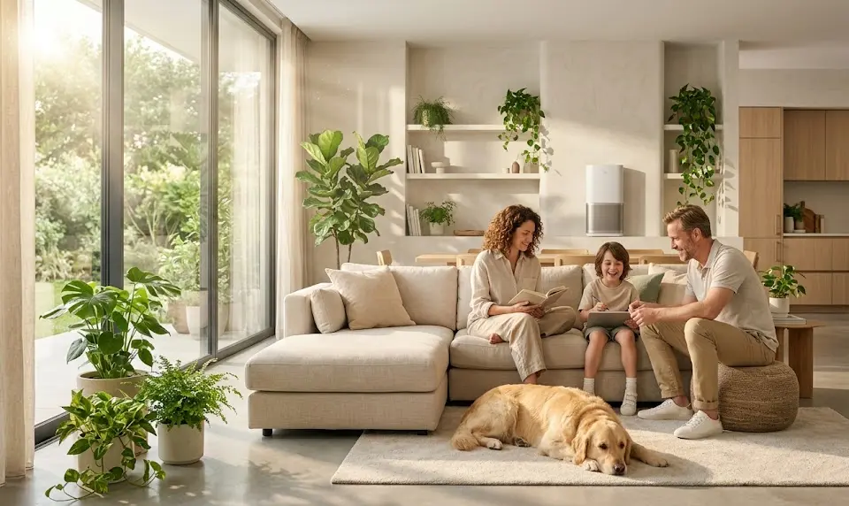 AI Air Purifier: 7 Best Ways to Improve Indoor Air Quality (Proven Guide) 4 air purifier with air quality sensor, auto mode air purifier, app controlled air purifier, AI HEPA purifier, real time air quality purifier