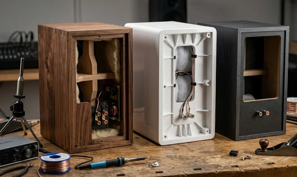 Wood Bookshelf Speakers: 7 Best Ways to Improve Sound — Proven Guide 3 wood cabinet bookshelf speakers, living room bookshelf speakers, aesthetic speakers for home, small wood speakers, home office bookshelf speakers