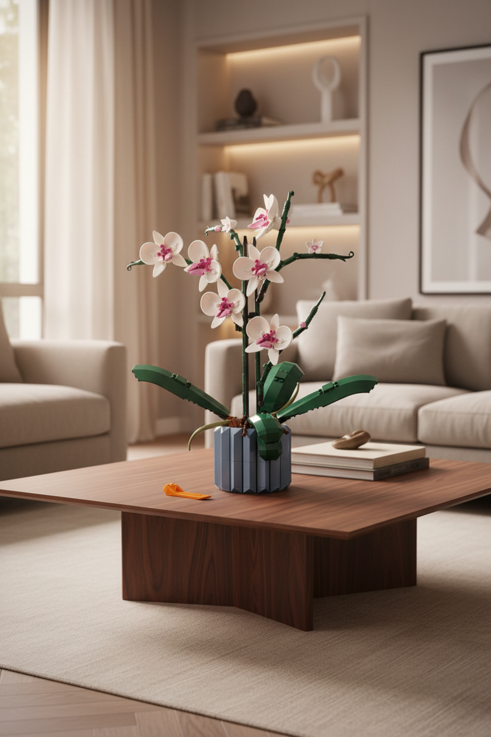LEGO orchid in action