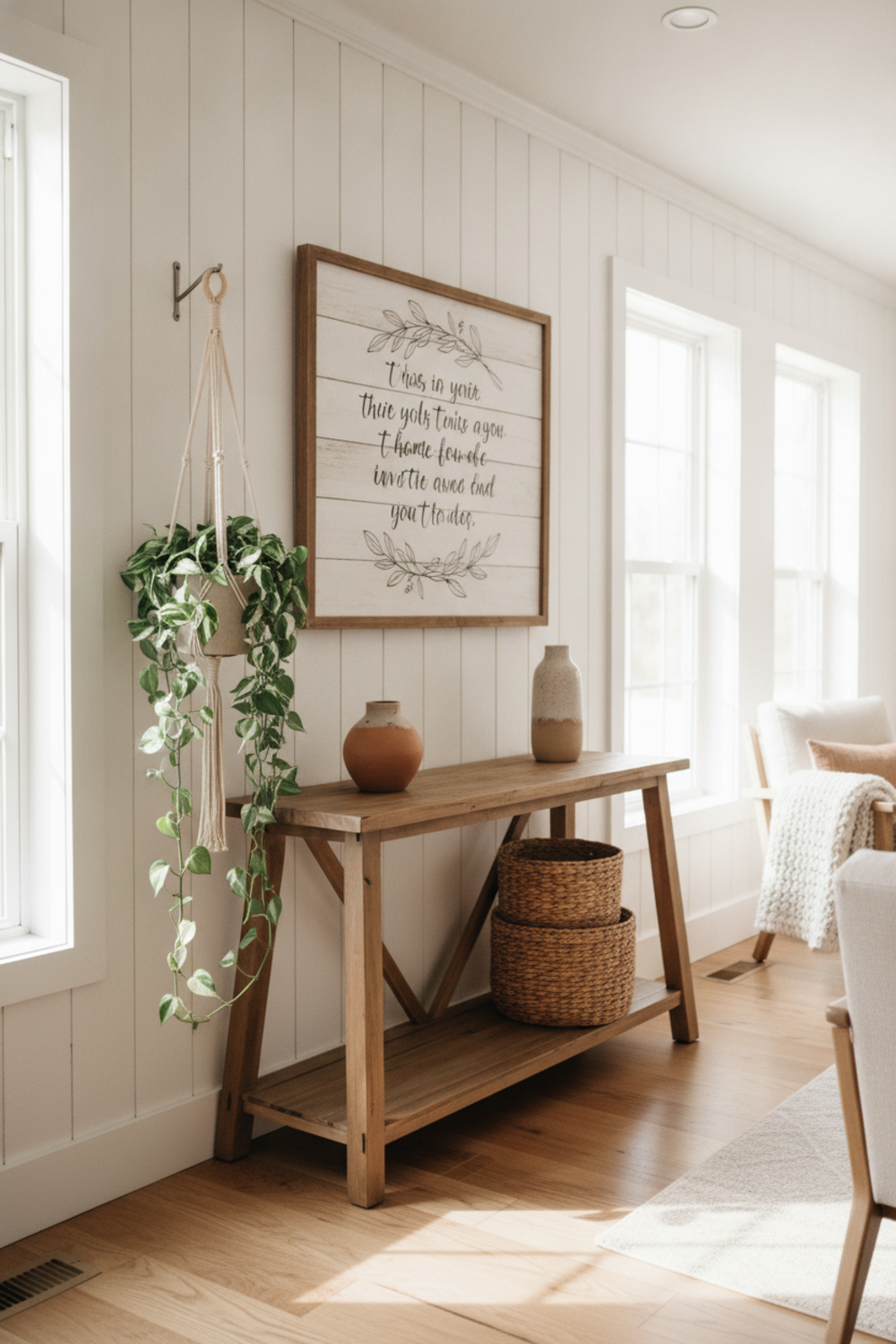 farmhouse decor in action