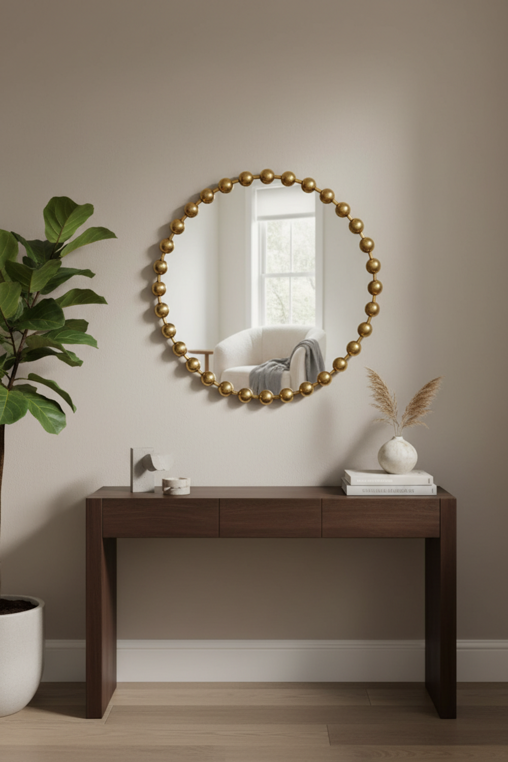 gold mirror in action