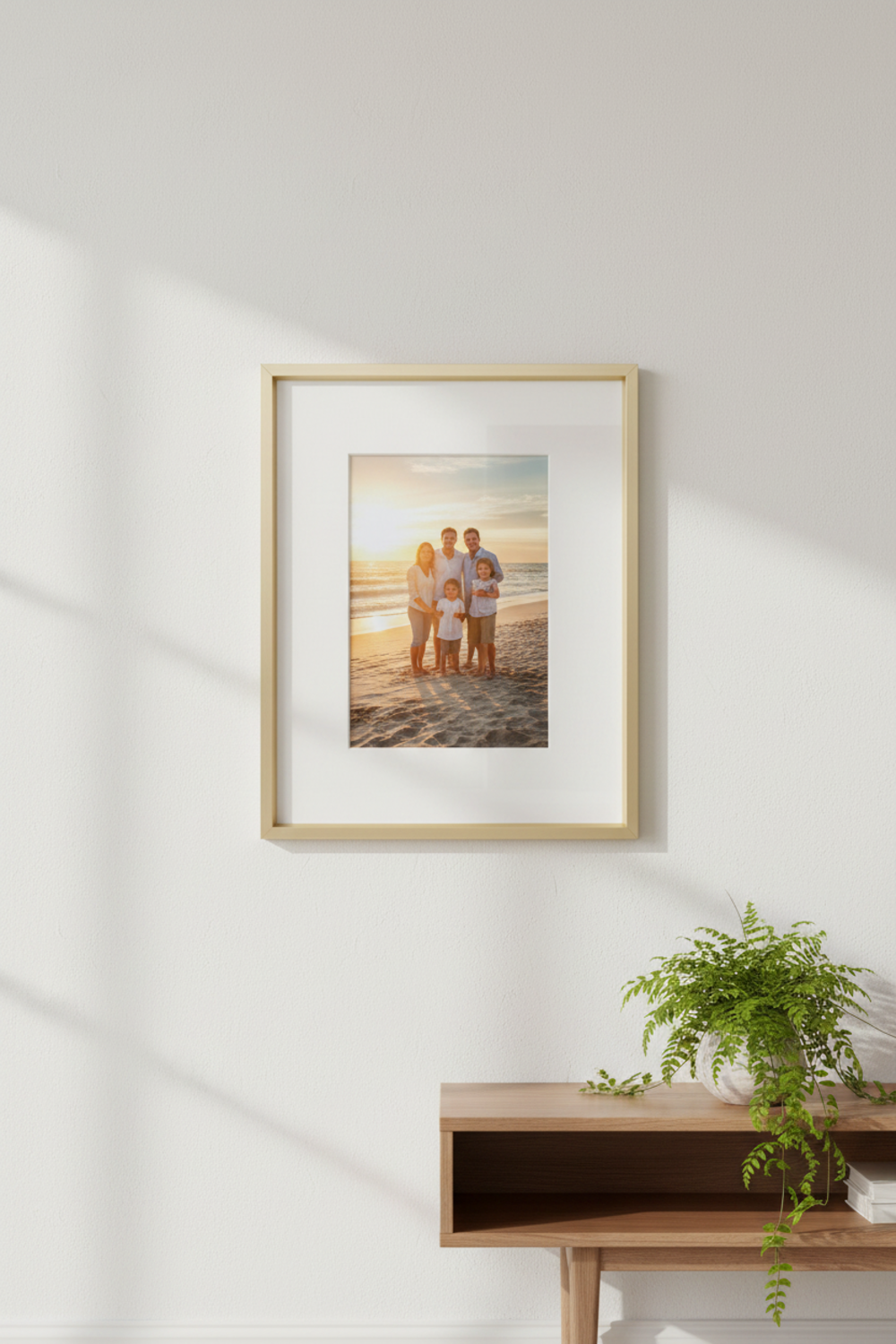 gold frame in action