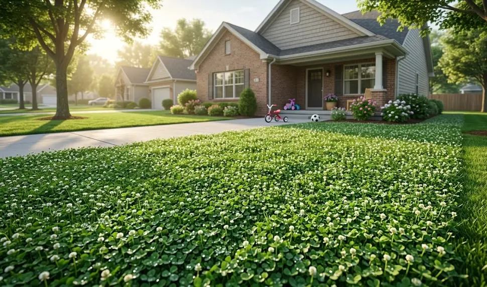 Clover lawn alternative