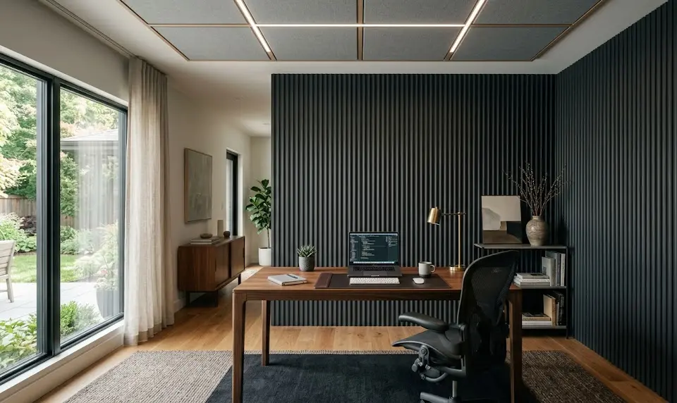 Fluted Wall Panels: 7 Best Ways to Improve Acoustics (Proven Guide) 4 Acoustic wood panels residential, 3D laminate fluted panels, living room fluted accent