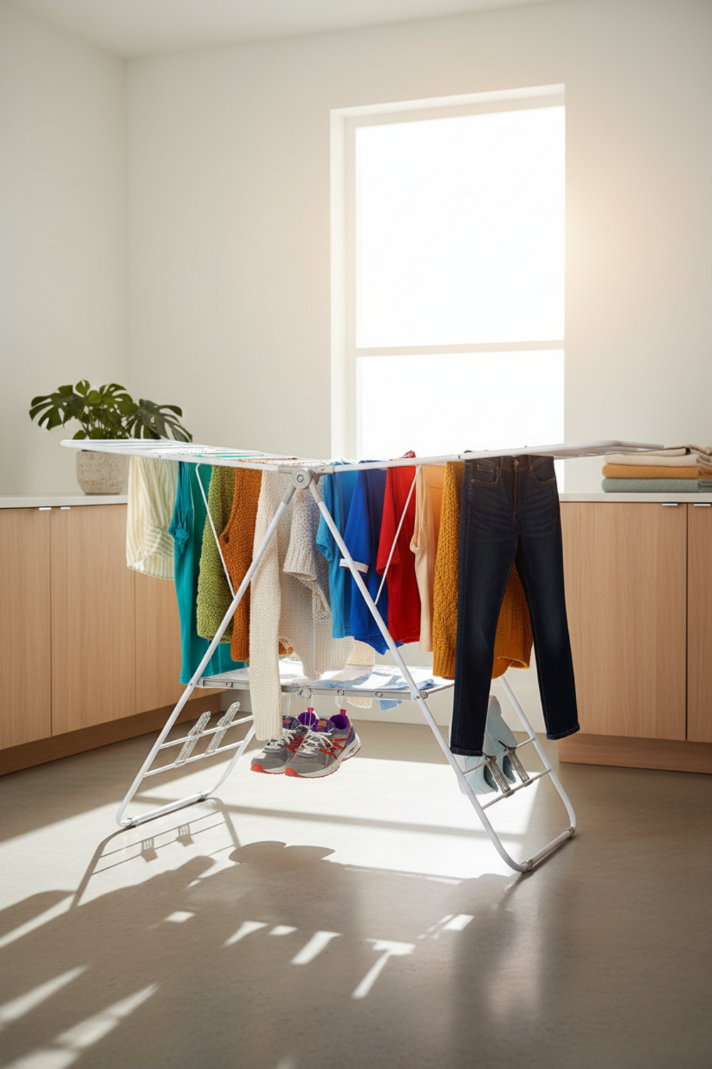 drying rack in action