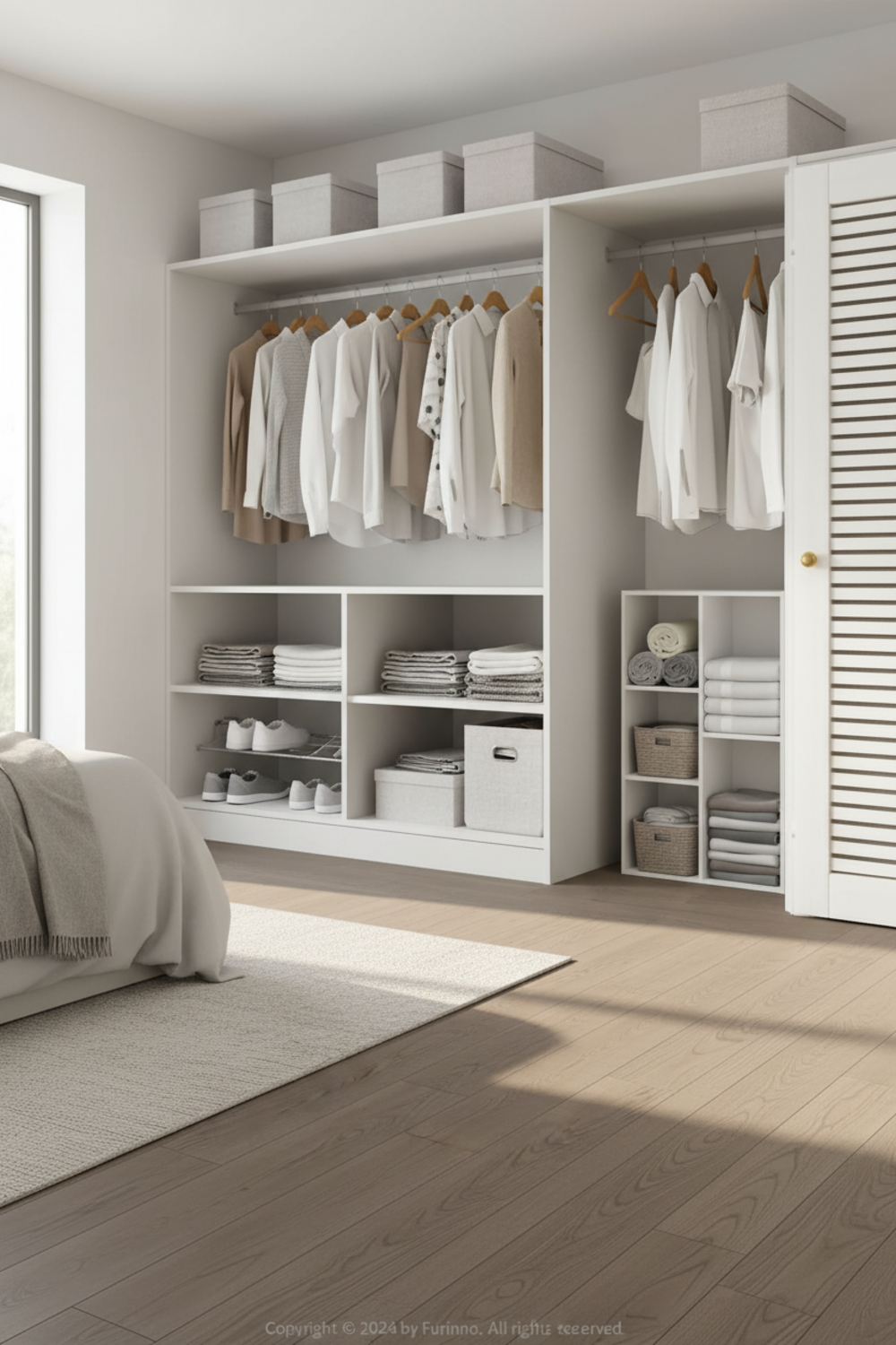 closet organizer in action