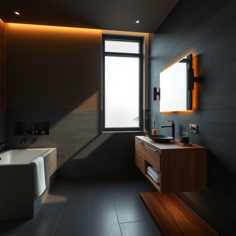 moody bathroom