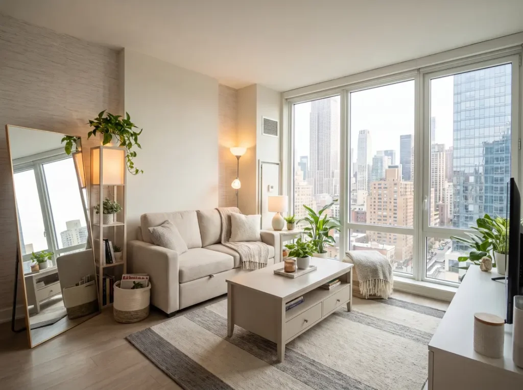small apartment decor ideas; apartment room ideas; 1 bedroom apartment decor; studio apartment decorating ideas; cozy apartment decor; renter friendly apartment decor; tiny apartment organization ideas; budget apartment makeover