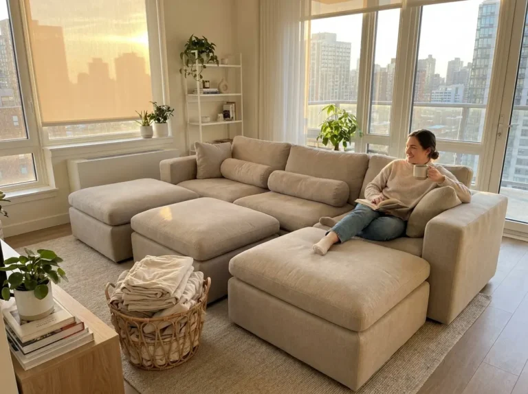 Boneless Couch: 7 Best Ways To Extend Lifespan And Comfort (Proven Guide) 4 frameless foam couch, oversized plush floor sofa, bouclé boneless lounge chair, lightweight modular sofa, frameless couch for small apartments