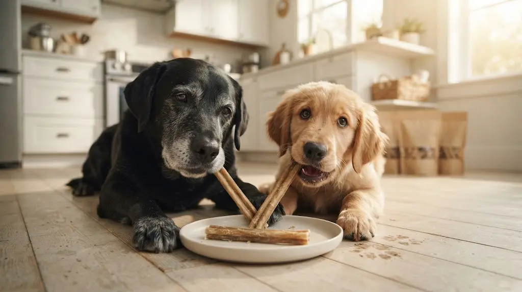 natural collagen beef chew sticks, rawhide alternative dog chew, collagen sticks for puppy teeth, long lasting dog joint treat