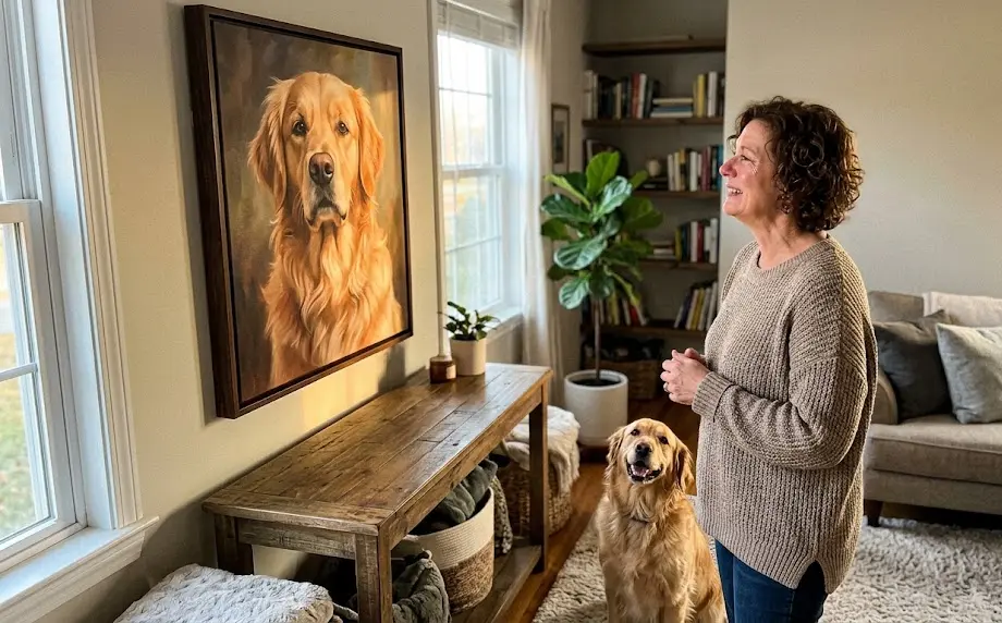 AI Pet Portrait Canvas: 7 Amazing Ways to Create Stunning Portraits (Proven Guide) 4 personalized pet portrait canvas, custom dog painting print, AI generated cat portrait, custom breed wall art print, pet memorial canvas print