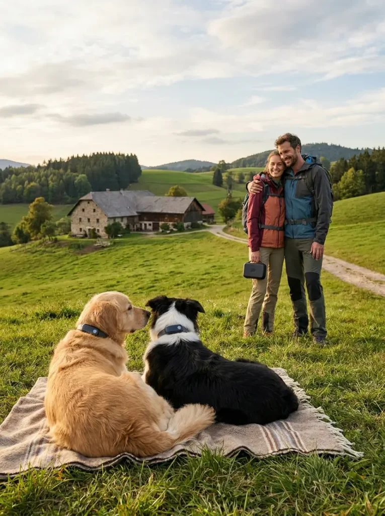 geofence dog collar subscription free, GPS dog perimeter system, smart wireless dog fence, portable virtual dog fence, GPS tracking collar for dogs