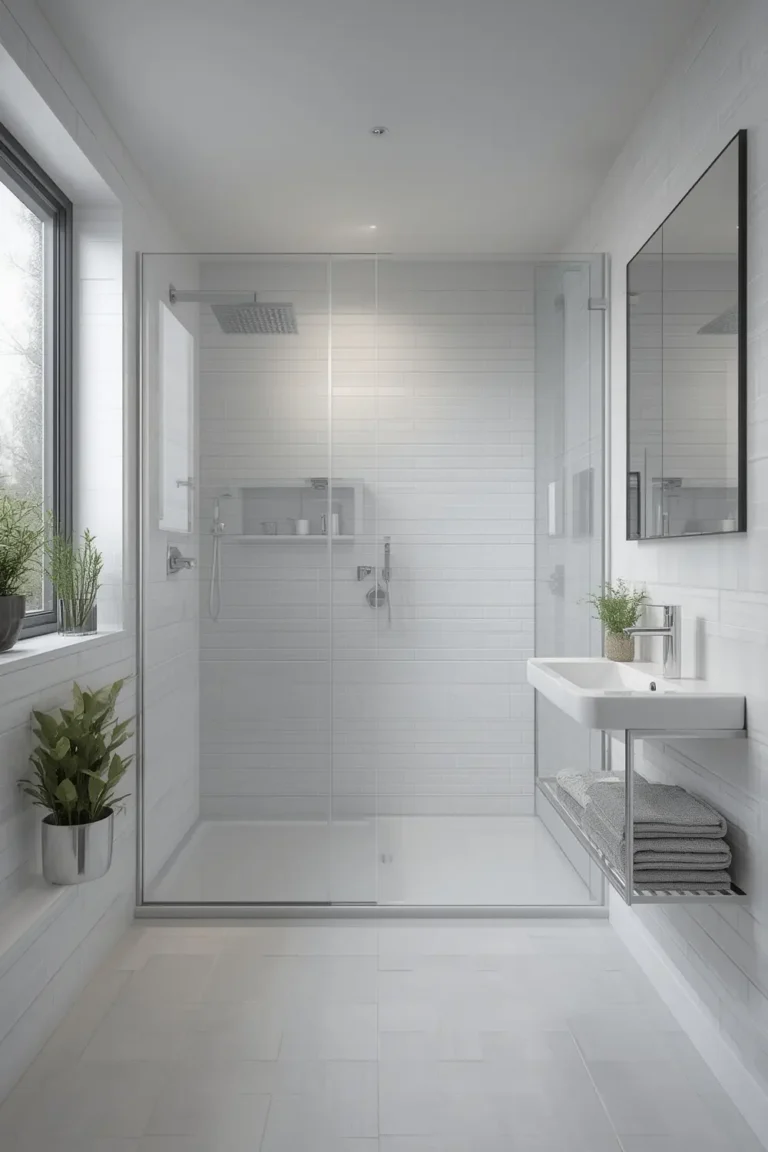 wet room vs walk-in shower; small wet room layout; wet room pros and cons; wet room waterproofing small bathroom