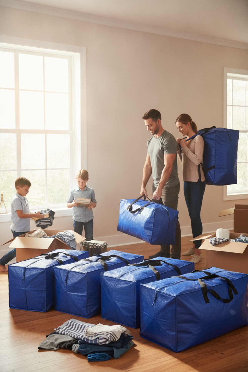 moving bags in action