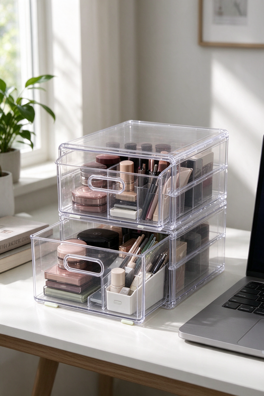 storage drawers in action