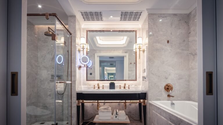 fluted vanity bathroom